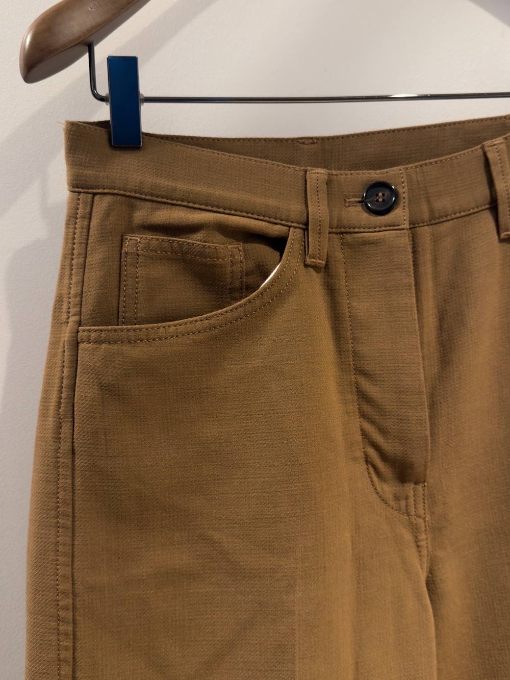 Arket Brown Wool Blend Trousers
